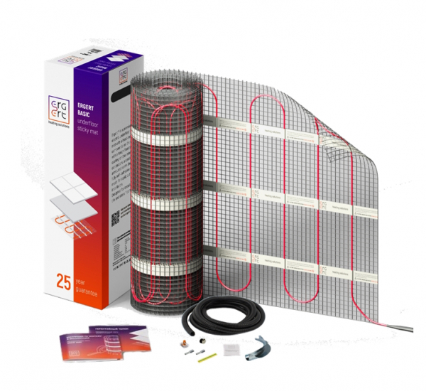 Теплый пол под плитку ERGERT Basic 150 (ETMB-150) - 8,0 кв.м.