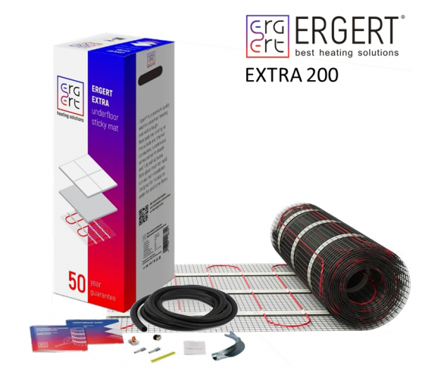 Теплый пол под плитку ERGERT Extra 200 - 3,5 кв.м.
